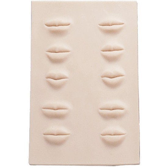 practice skin pad, 3-D lips