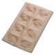 practice skin pad, 3-D eyes
