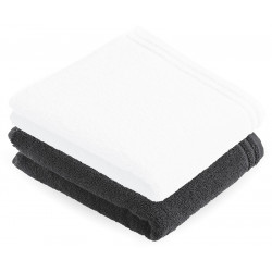 towel black 50x100 cm (with swiss color logo)
